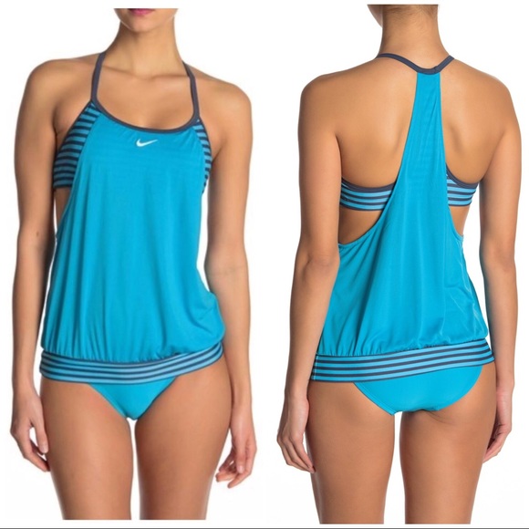 light blue tankini top